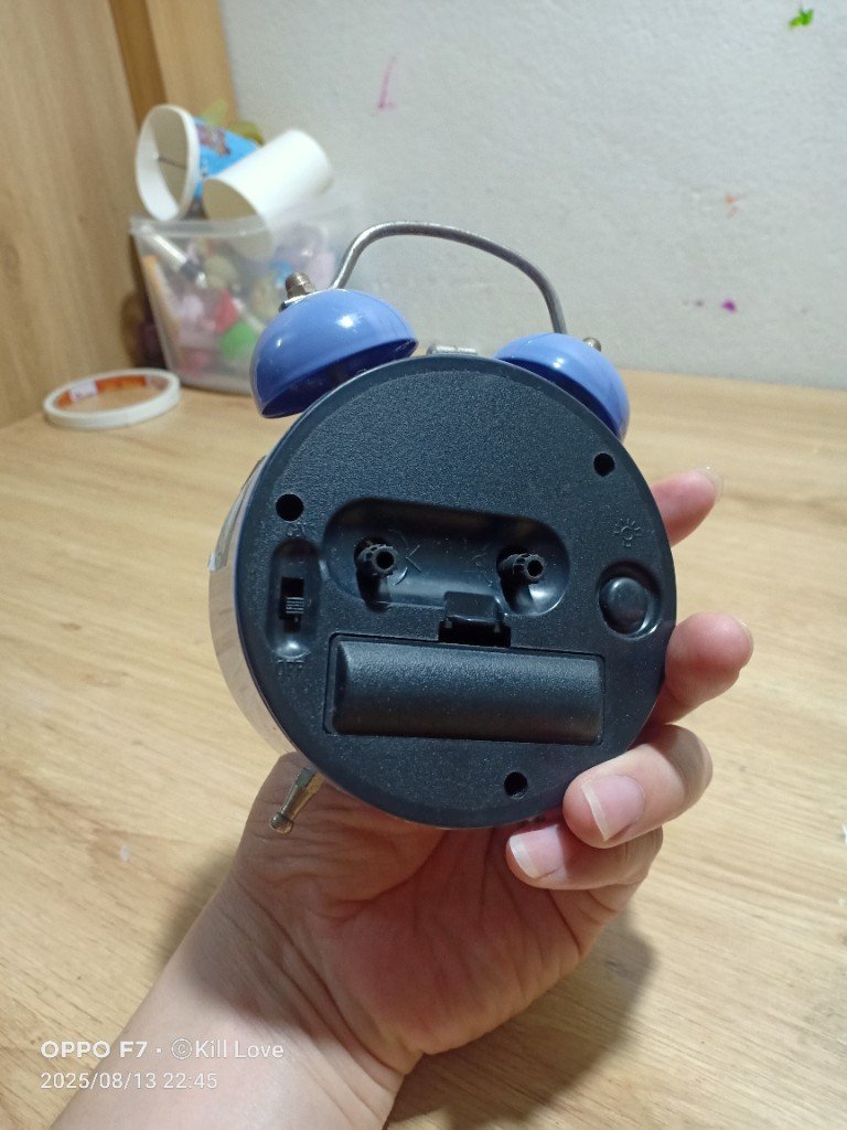 Đồng hồ báo thức chuông đôi hình hươu cao cổ xinh xắn