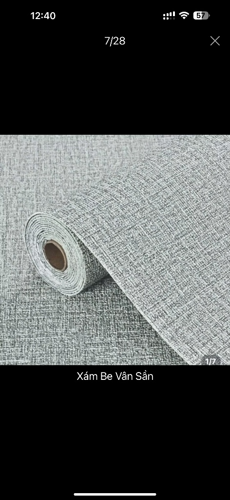 Thanh lý xốp dán tường vân vải các màu