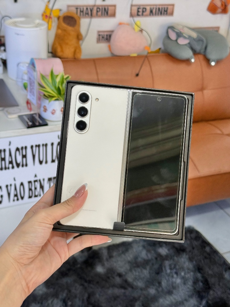 Samsung ZFOLD5 12/512Gb White VN ZINALL - HỖ TRỢ TRẢ GÓP