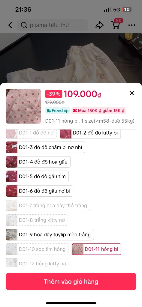 Pijama tiểu thư hồng bi - Đồ ngủ xinh xắn cho nàng