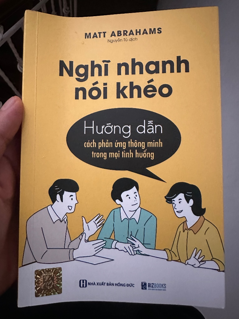 Sách "Nghĩ nhanh nói khéo" - Matt Abrahams