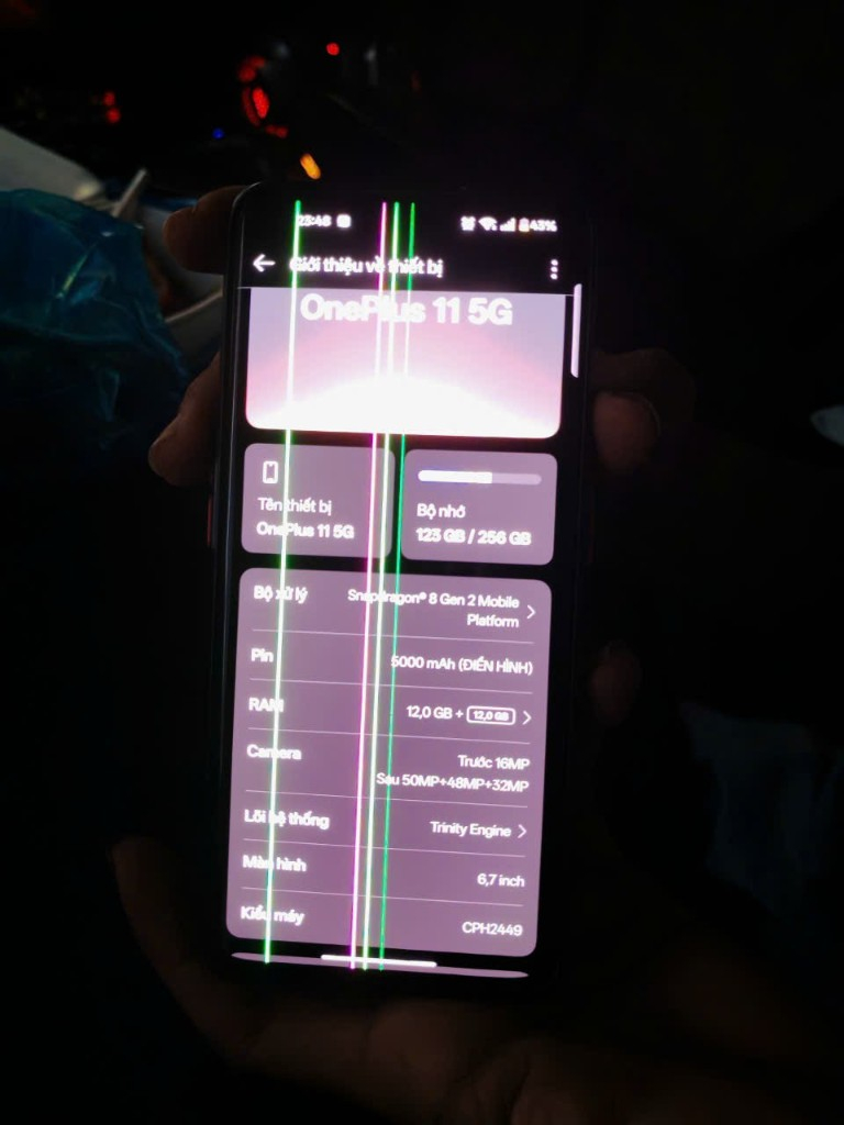 Oneplus 11 sọc mà