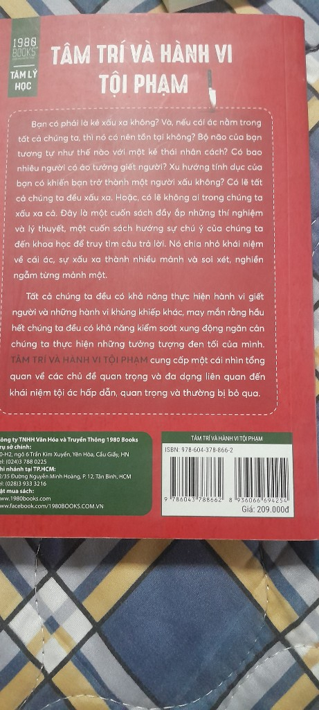 Sách Tâm Trí và Hành Vi Tội Phạm - Khám phá bí mật đen tối của con người