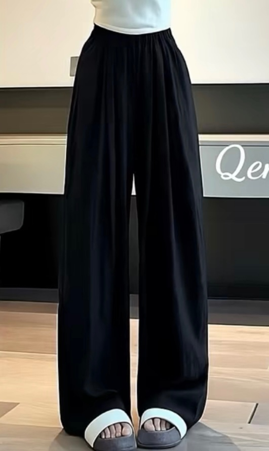 Quần Culottes Đen Dài Thoải Mái