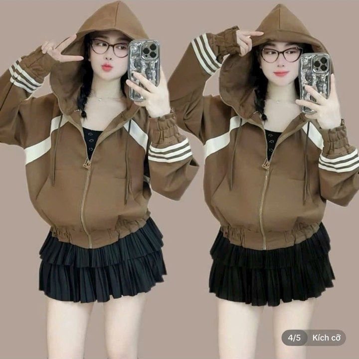 Áo Khoác Gió Nữ Thời Trang Có Mũ - Hàng Hiệu Chất Xịn