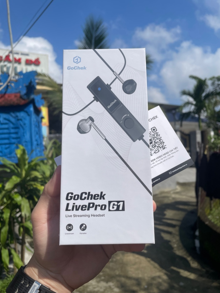 Microphone Không dây GoCheck LivePro G1 Chính hãng, mới, chưa dùng