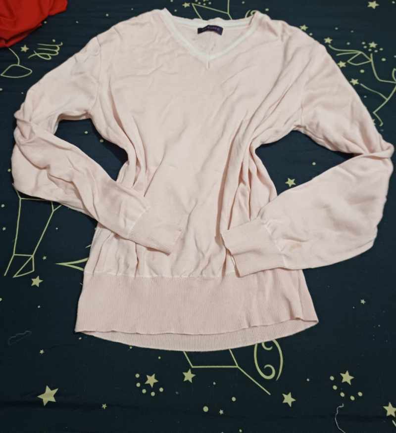 Áo len nữ màu hồng dễ thương, chất liệu thoải mái