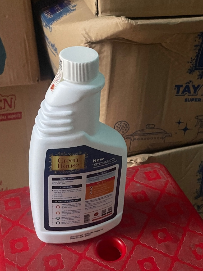 Chai tẩy xong nồi Green House - Hiệu quả cao, còn mới