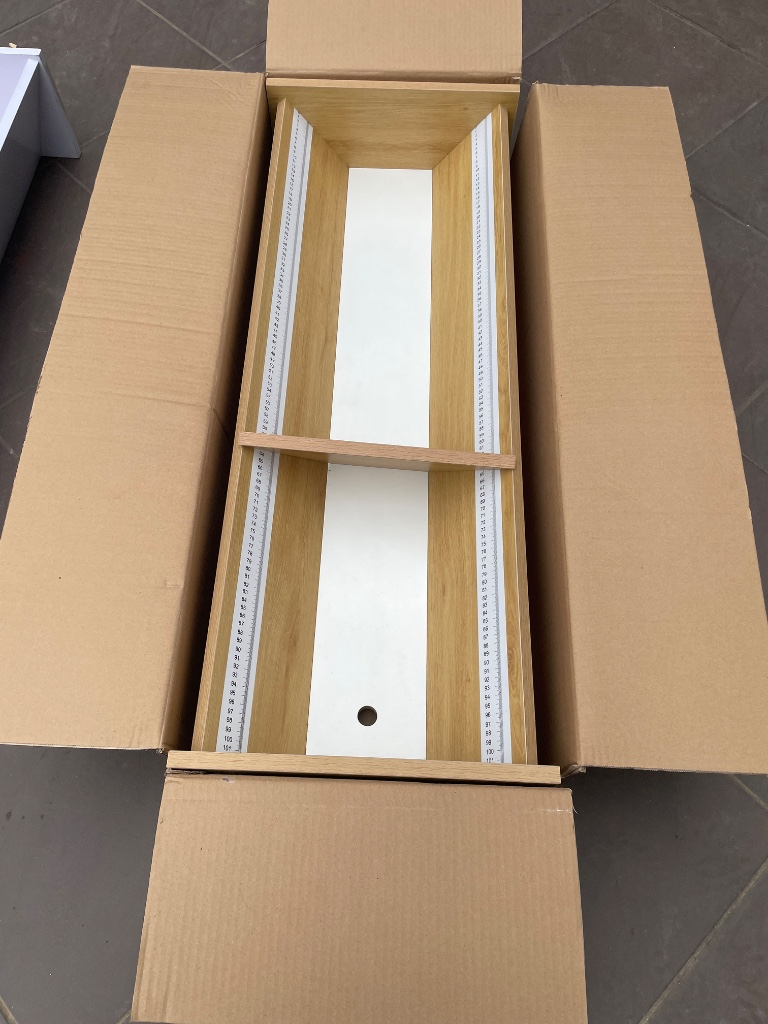 Thước gỗ thiết kế lòng máng đo chiều cao trẻ em