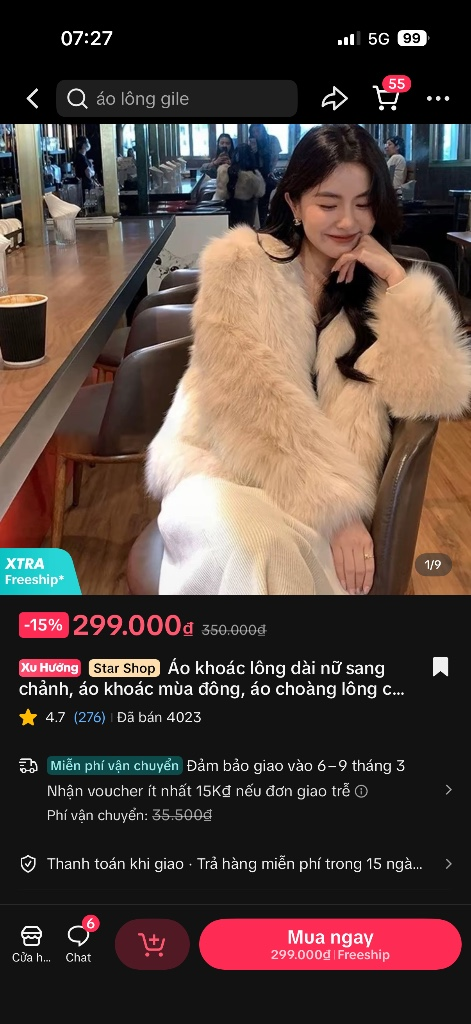 áo lông mặc một lần ạ mới ạ