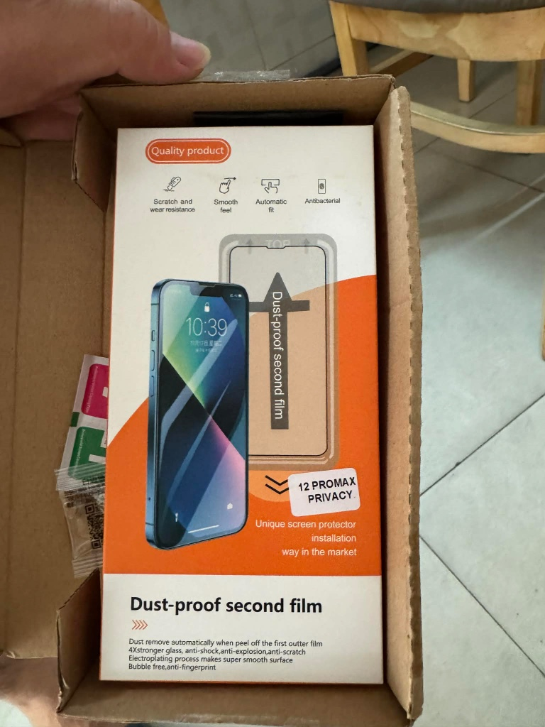 Miếng dán chống bụi, chống xước cho điện thoại 12prm chống nhìn trộm