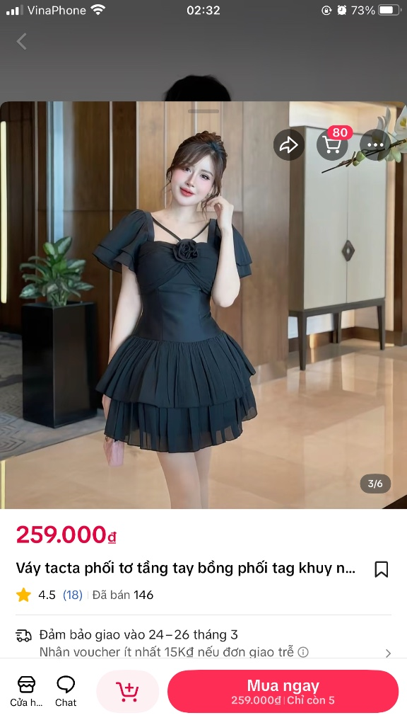 Váy thạch yến xinh xắn, phù hợp đi chơi hoặc dự tiệc