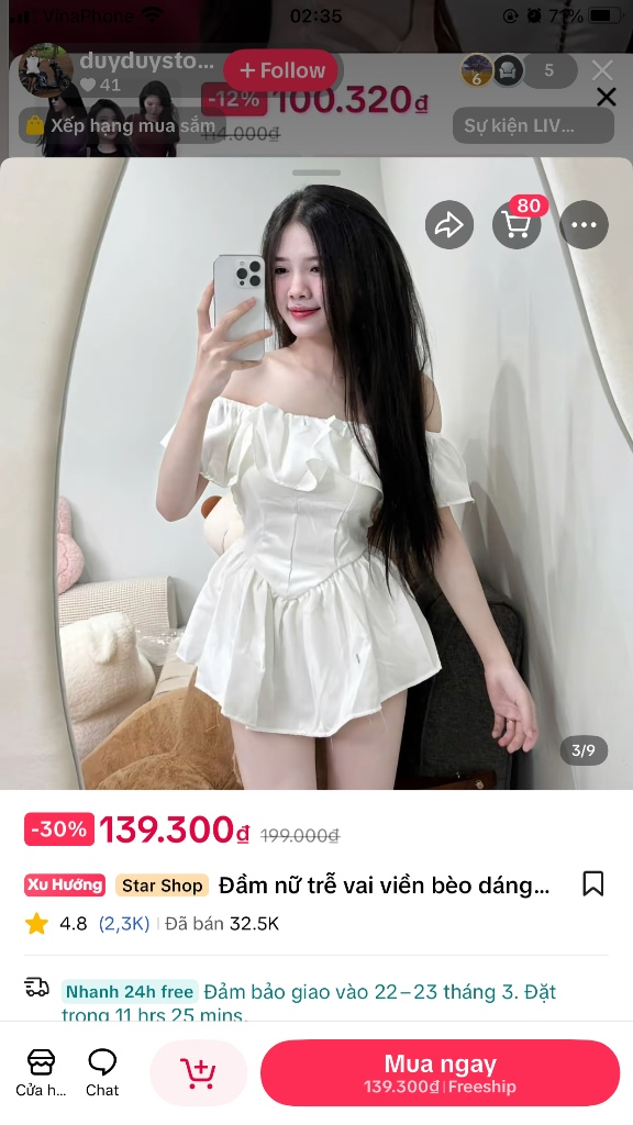 Váy nữ đẹp, phong cách trẻ trung, mới đẹp