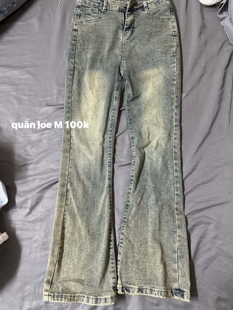 Quần jeans loe nữ M 100K - Phong cách trẻ trung, thời trang