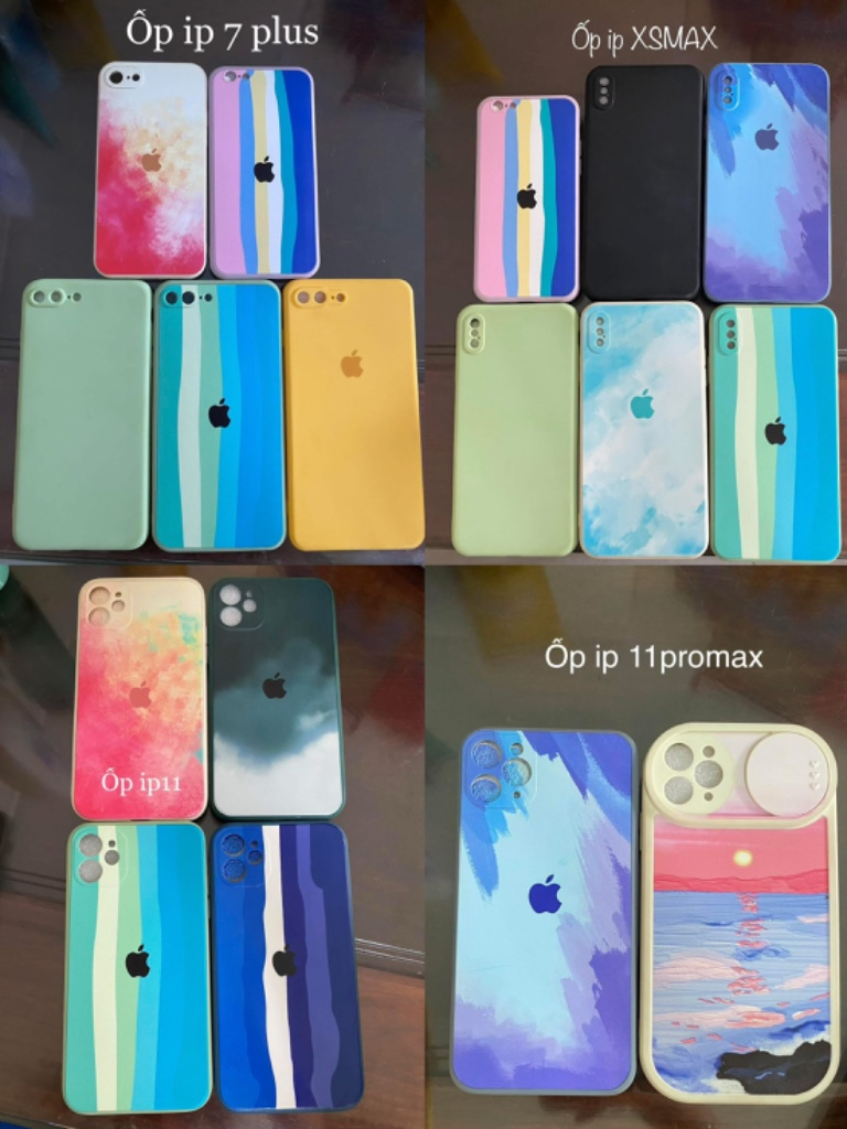 Bộ sưu tập iPhone cũ nhiều mẫu mã, màu sắc phong phú