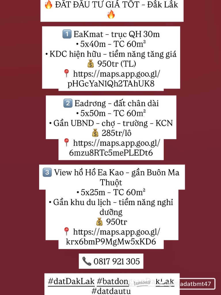 Đất nền vị trí đẹp, phù hợp đầu tư và xây dựng