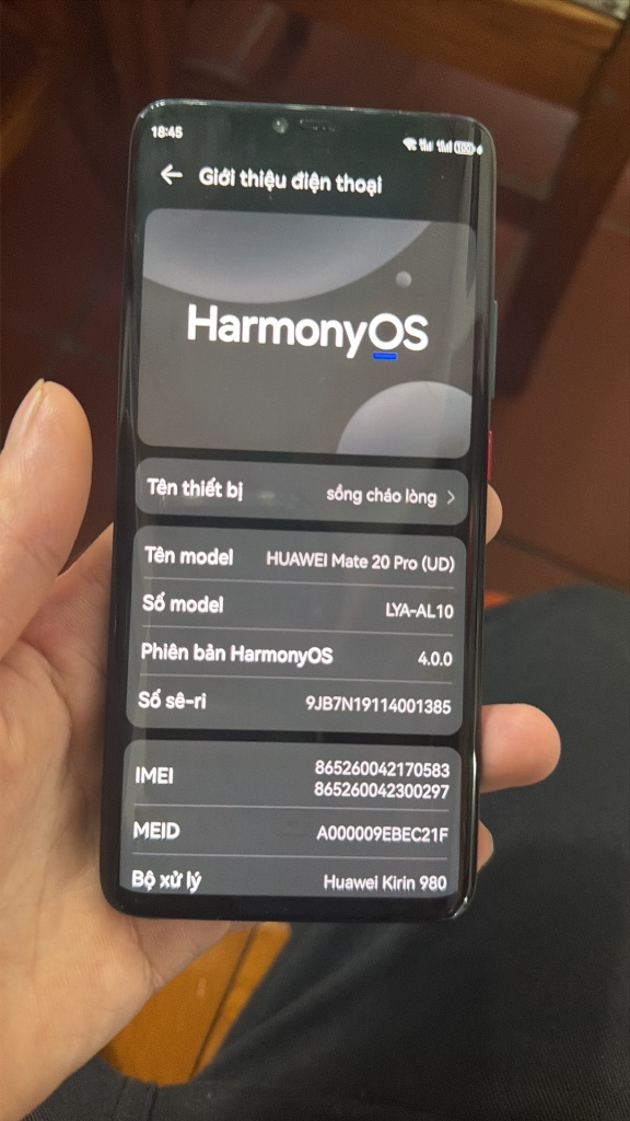 Điện thoại Huawei Mate 20 Pro (RAM 8GB, Bộ nhớ 256GB) - Chính hãng, đẹp như mới