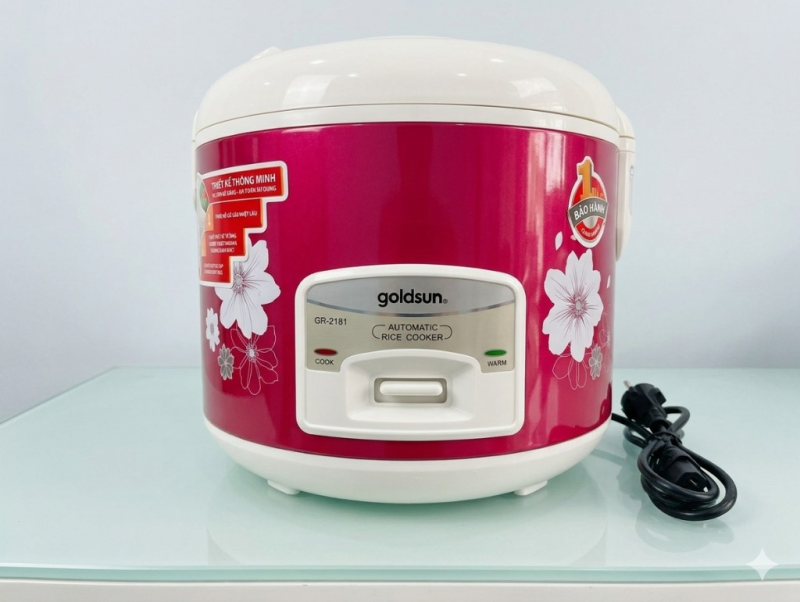 Nồi cơm điện Goldsun đa năng, còn mới, dùng tốt