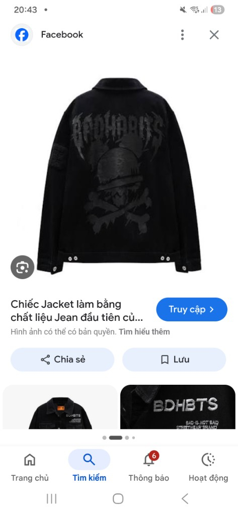 Áo khoác đen phong cách cá tính,