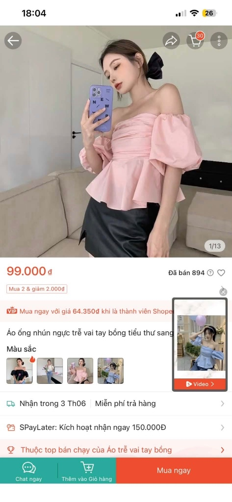 Áo kiểu nữ đẹp mắt, phong cách trẻ trung