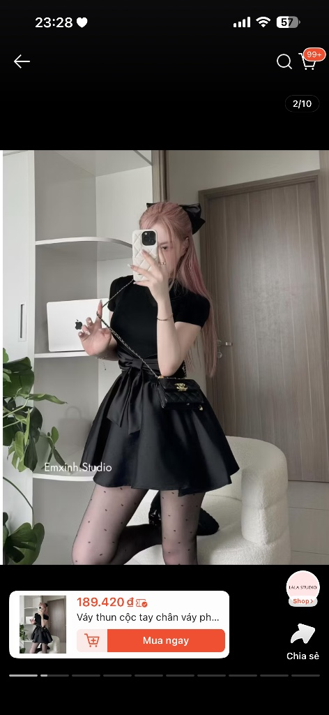 Bộ đồ nữ thời trang trẻ trung, phong cách Hàn Quốc