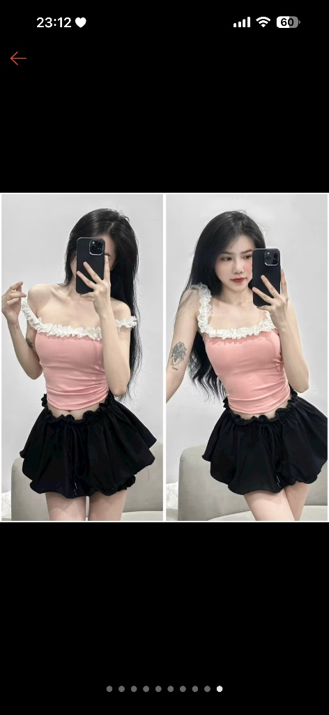 Set áo kiểu + chân váy