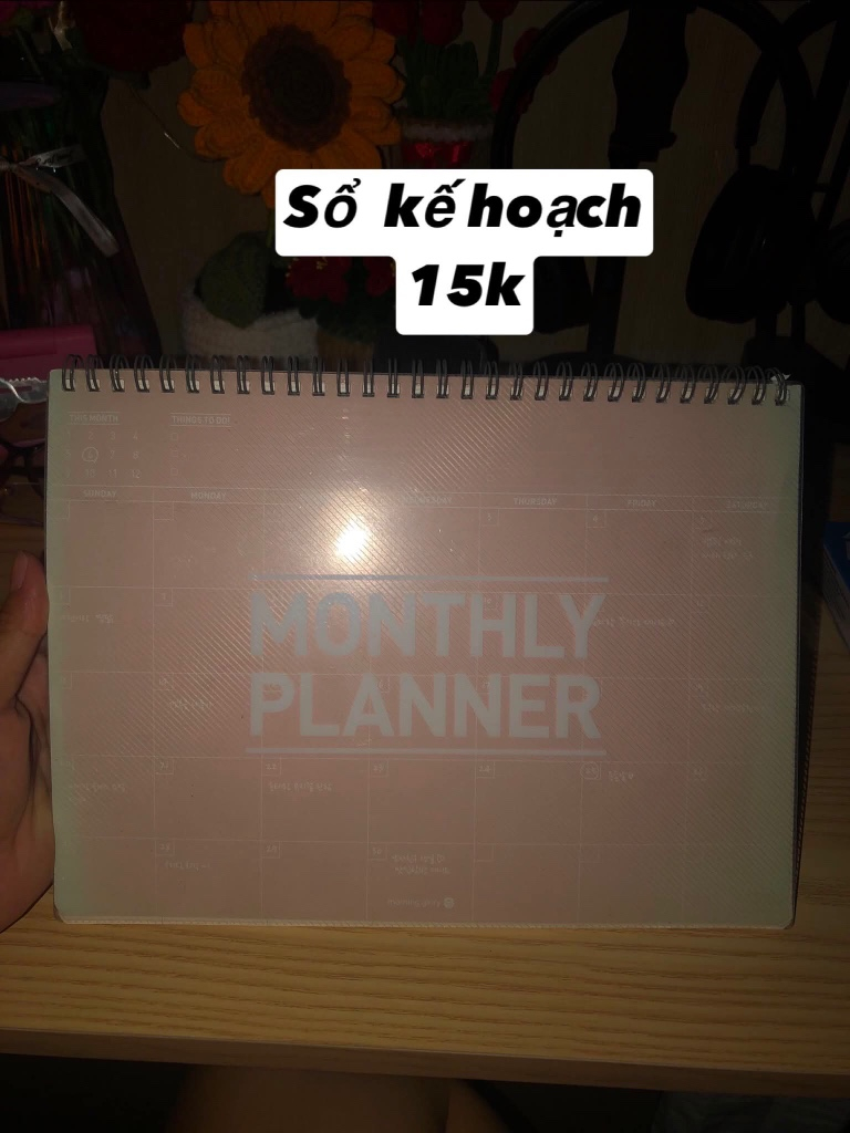 Sổ kế hoạch 15k - Ghi chú và lập kế hoạch hàng ngày