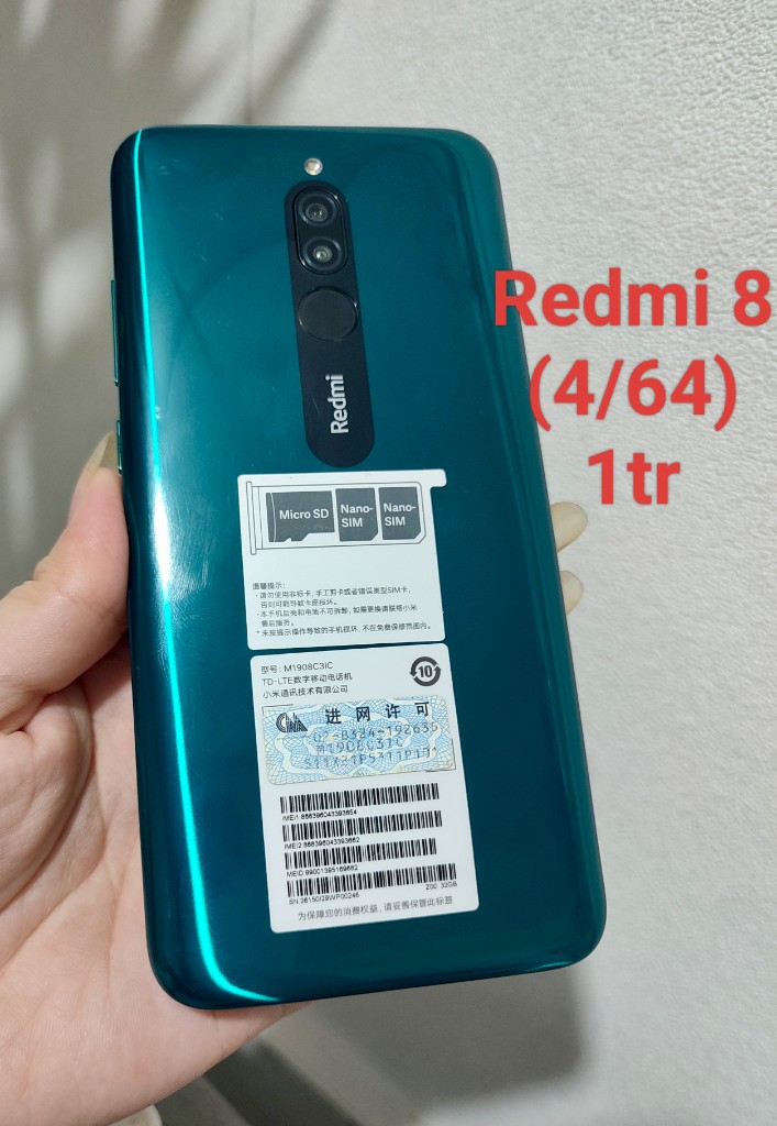 Điện Thoại Redmi 8 Chính Hãng, Màn Hình Đẹp,
