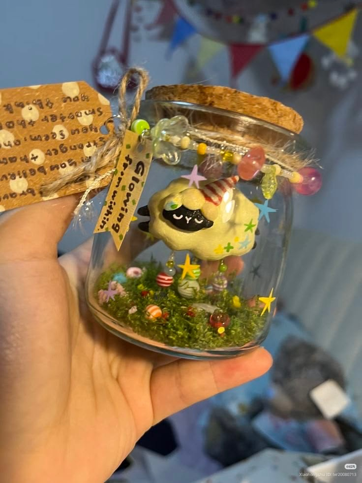 Bộ đồ trang trí độc đáo trong lọ thủy tinh - Quà tặng dễ thương