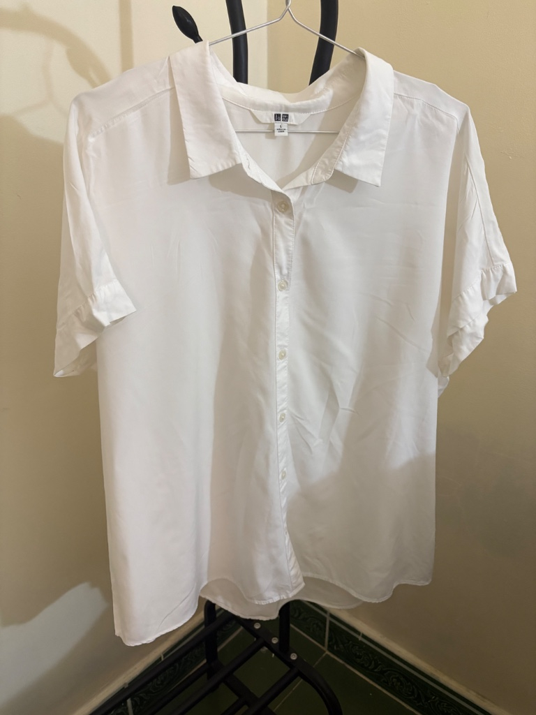 Áo sơ mi Nữ Uniqlo Trắng 2hand