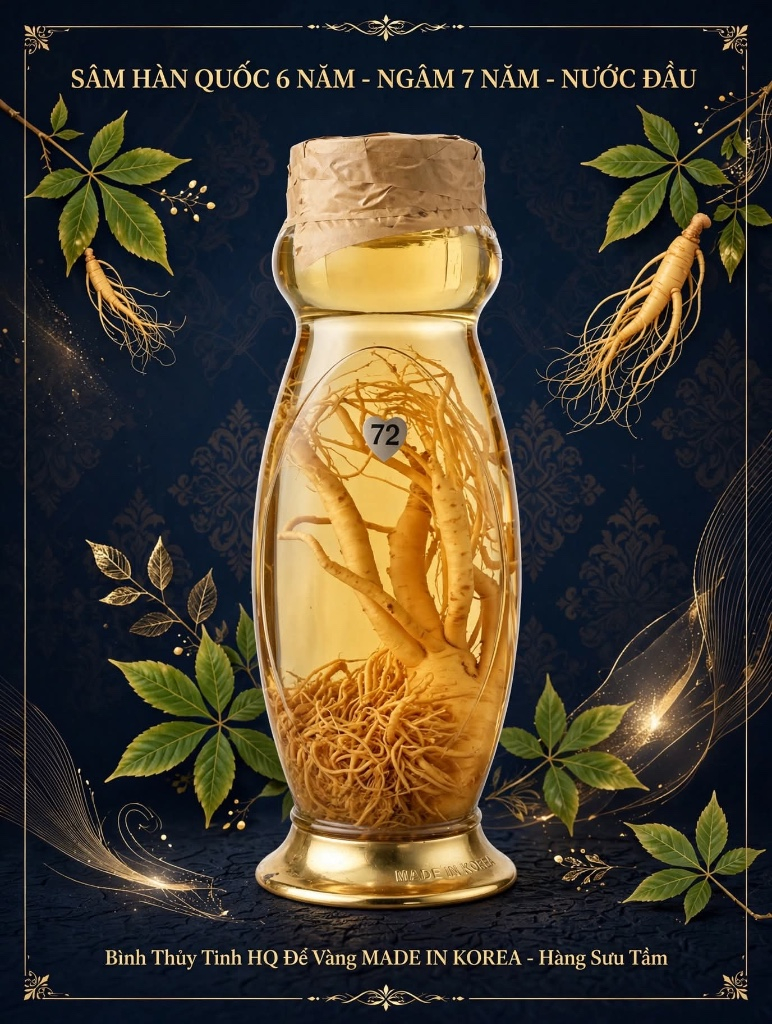 🔥 THANH LÝ BỘ SƯU TẦM - 3 BÌNH SÂM HÀN QUỐC 6 NĂM TUỔI NGÂM 7 NĂM - NƯỚC ĐẦU 🔥 >